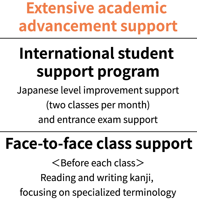 Extensive academic advancement support