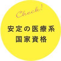 安定の医療系国家資格